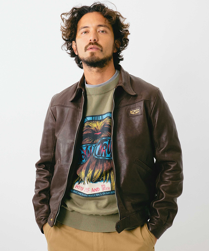 Lewis Leathers ルイスレザー x HYSTERIC GLAMOUR 02201LB02 サイクロン ホースハイド ライダース ジャケット L ブラック メンズ Lewis Leathers x ヒステリックグラマー ルイスレザーブルー