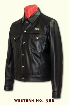 Lewis Leathers 988 Black Rutland Sheepskin Western Jacket