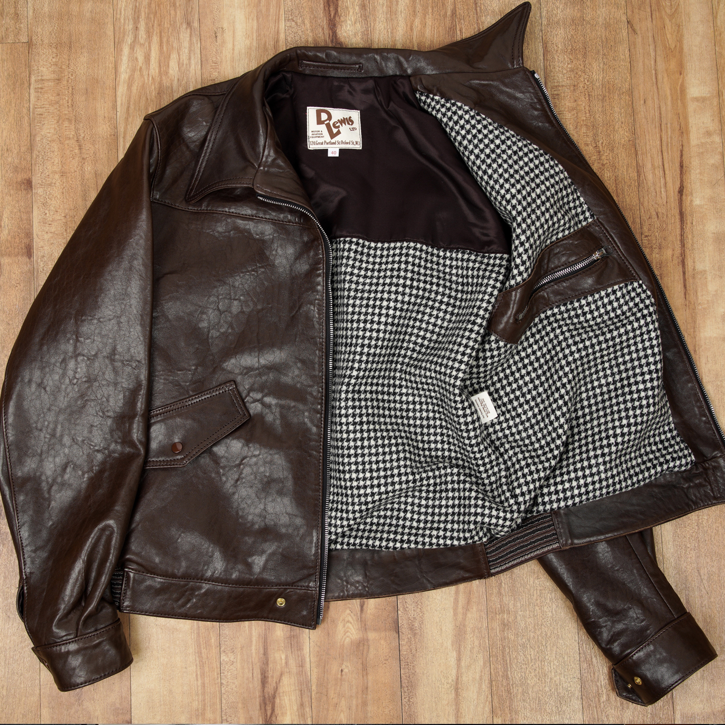 NEW Dogstooth Lining available - Lewis Leathers