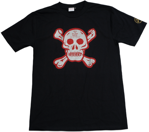 60s Skull and Bones T shirt Black