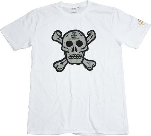 60s Skull and Bones T shirt White