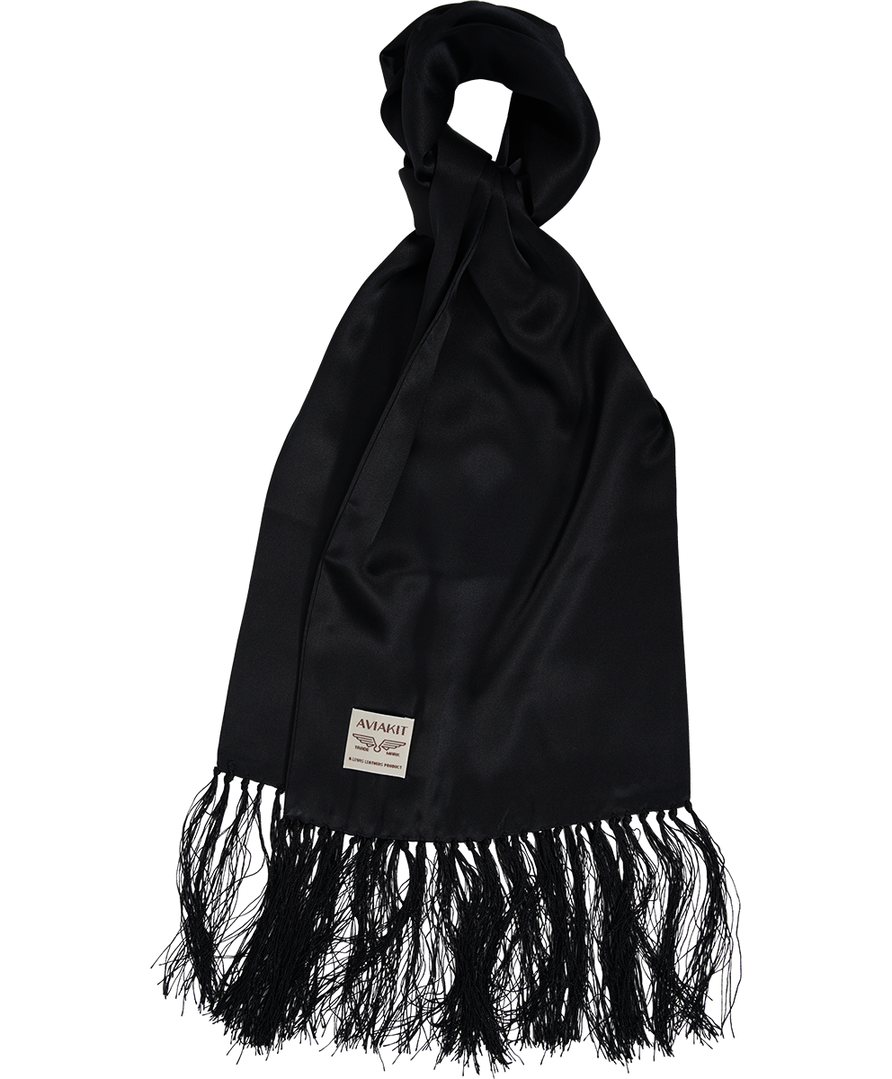 AVIAKIT Smooth Silk Scarf Black – Lewis Leathers AVIAKIT Smooth Silk Scarf Black – Lewis Leathers