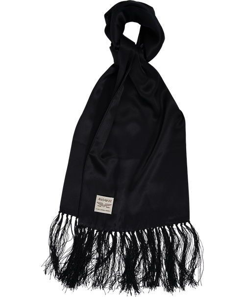 AVIAKIT Smooth Silk Scarf Black