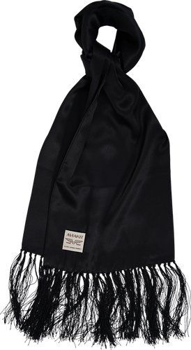 AVIAKIT Smooth Silk Scarf Black
