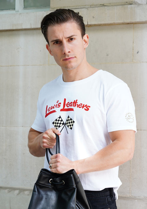 Racing Flags T shirt Black