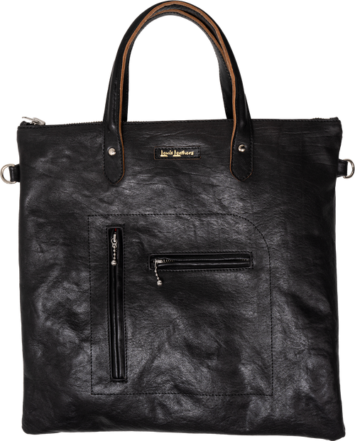 Bronx Bag Veg Tan Cow Black