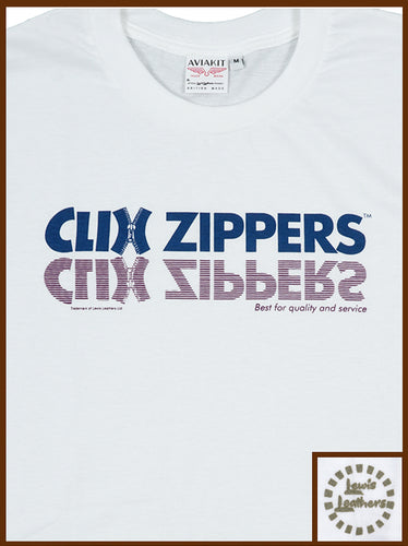 Clix Zippers T shirt White