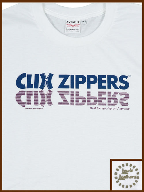 Clix Zippers T shirt White