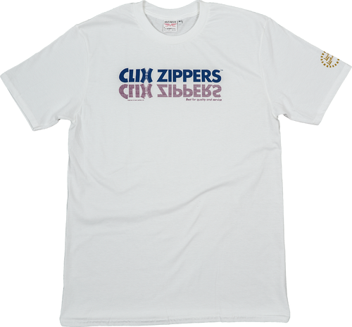 Clix Zippers T-shirt White