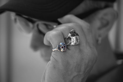 Red Eyes Skull Ring