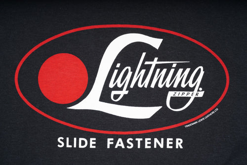 Lightning Fasteners T shirt Black