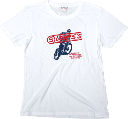 S Lewis T Shirt White