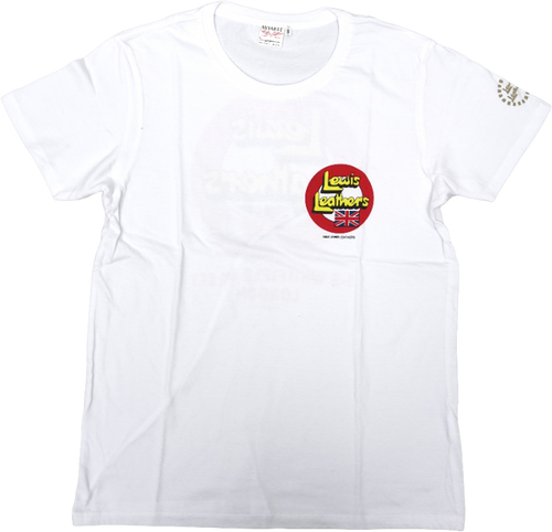 80s Lewis Leathers Logo T shirt White