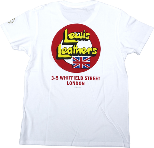80s Lewis Leathers Logo T shirt White