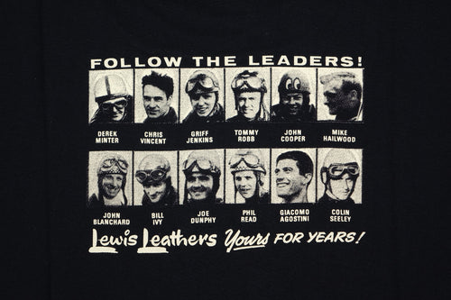 Lewis Leathers Logo Bike T shirt Black