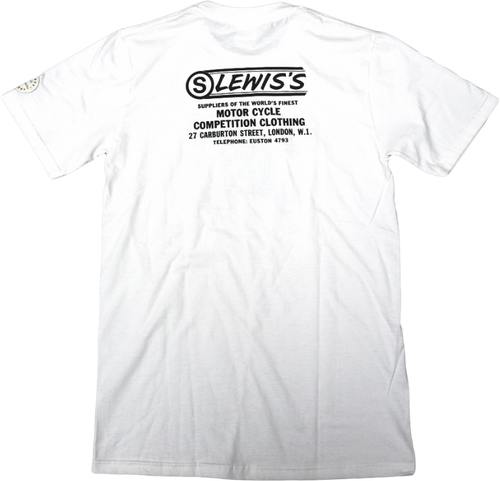 S Lewis T Shirt White