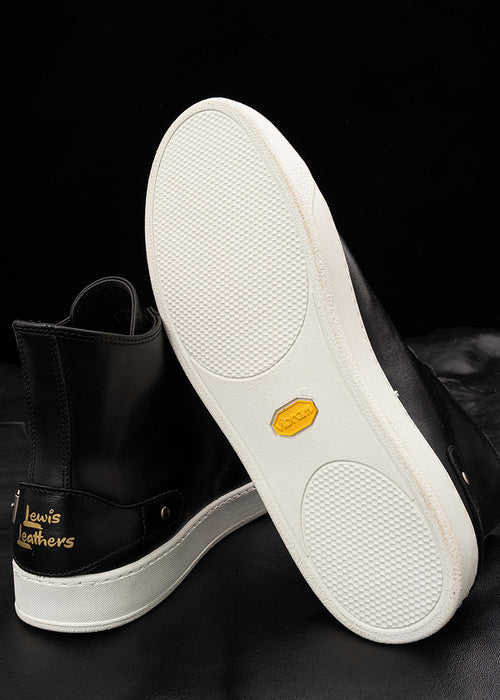 Embossed Lewis Leathers Sneakers
