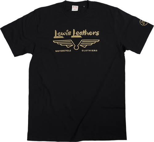 Lewis Leathers Gold Logo T shirt
