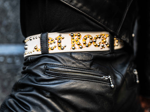 Jet Rock 'n' Roll Belt White