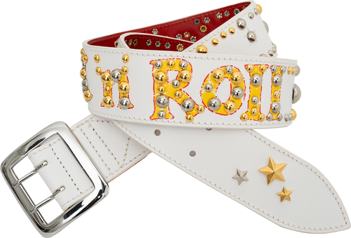 Jet Rock 'n' Roll Belt White