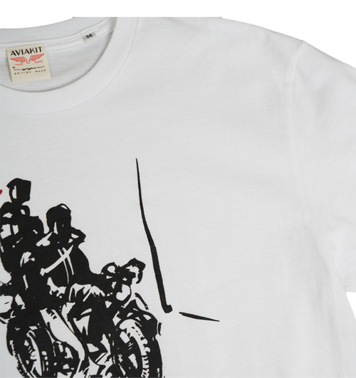 Leather Boys Back Cover T shirt White