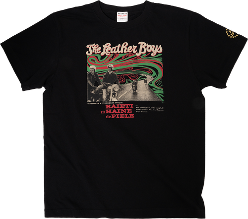 Leather Boys Burn Up T shirt Black
