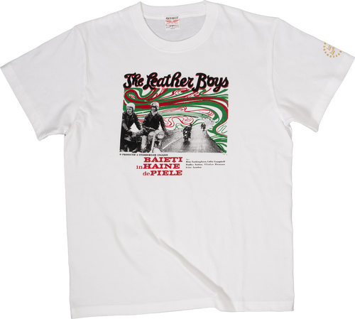 Leather Boys Burn Up T shirt White