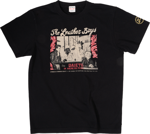 Leather Boys Cafe T shirt Black