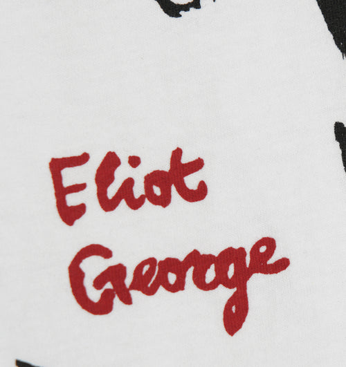 Leather Boys Front of Book T shirt White