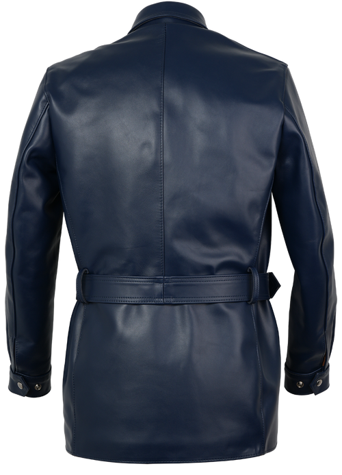 Lewis Leathers Black Arrow 62 in Navy Horse Jacket