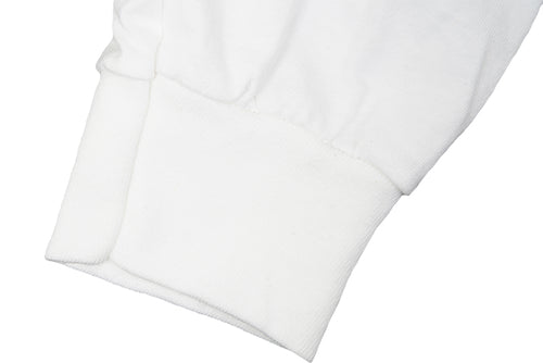 Lewis Leathers Logo Bike T shirt LONG SLEEVE White