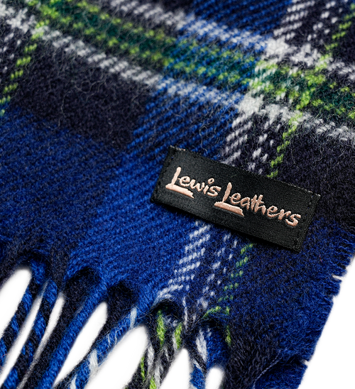 Lewis Leathers Scottish Wool Tartan Scarf
