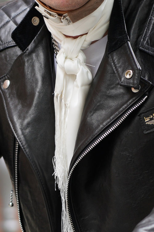 AVIAKIT Smooth Silk Scarf Black