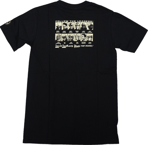 Lewis Leathers Logo Bike T shirt Black