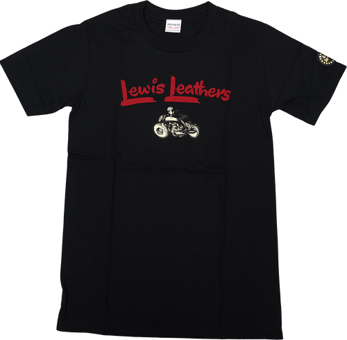 Lewis Leathers Logo Bike T shirt Black