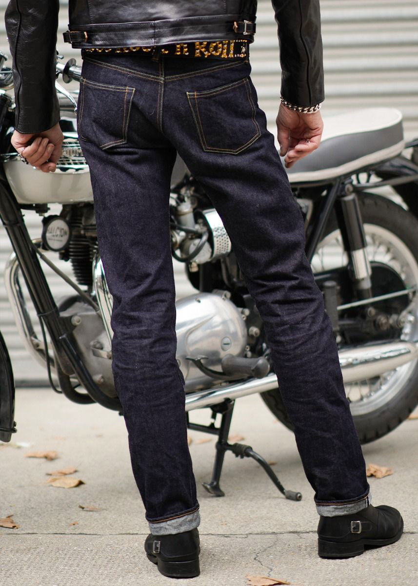 Washed Denim Jeans - Slim Fit LLJ002 – Lewis Leathers