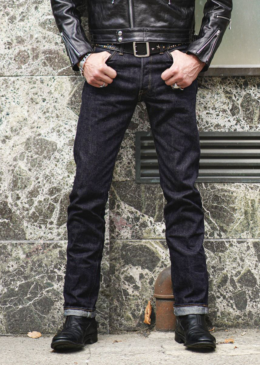 Washed Denim Jeans - Slim Fit LLJ002 – Lewis Leathers