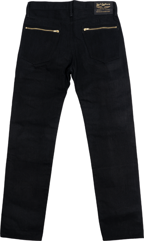 Washed Denim Jeans - Tapered with zips LLJ003