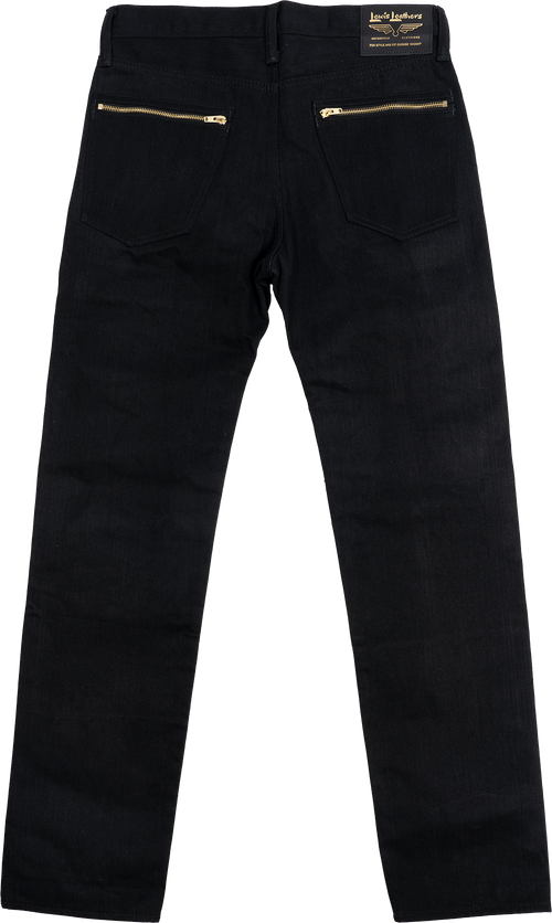 Washed Denim Jeans - Tapered with zips LLJ003