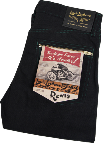 Washed Denim Jeans - Tapered with zips LLJ003
