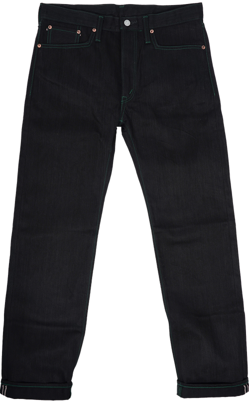 Washed Denim Jeans - Tapered with zips LLJ003