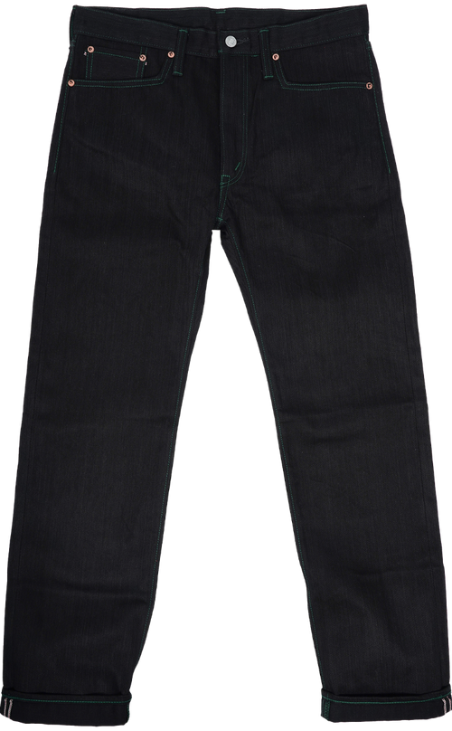 Washed Denim Jeans - Tapered with zips LLJ003