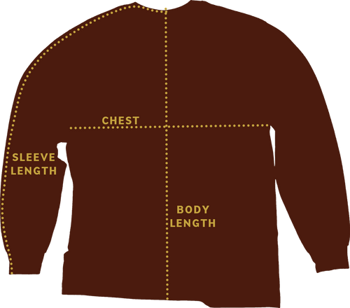 Lewis Leathers Gold Logo T shirt LONG SLEEVE
