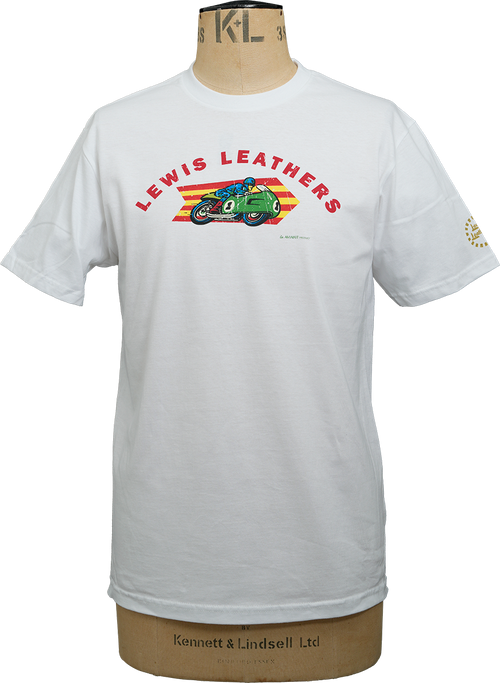 Racing Bike T shirt White