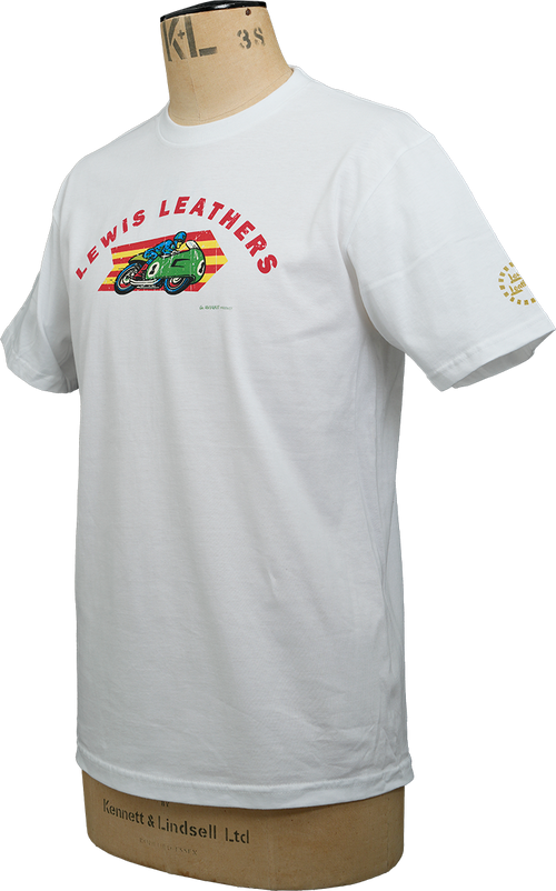 Racing Bike T shirt White