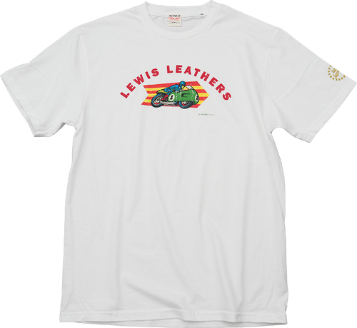 Racing Bike T shirt White