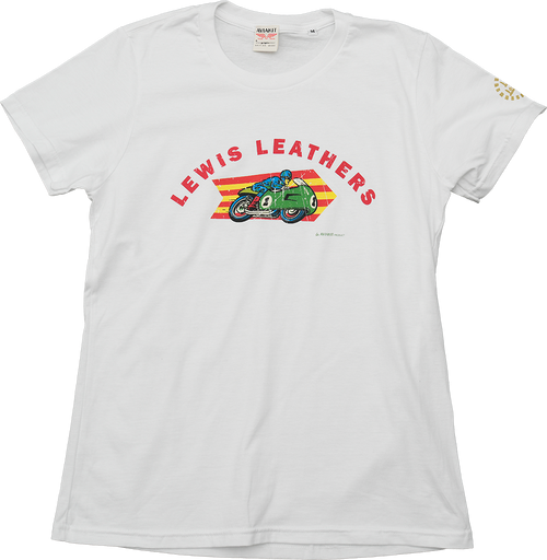 Racing Bike T shirt White