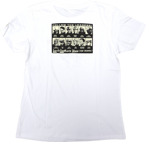 Lewis Leathers Logo Bike T shirt White
