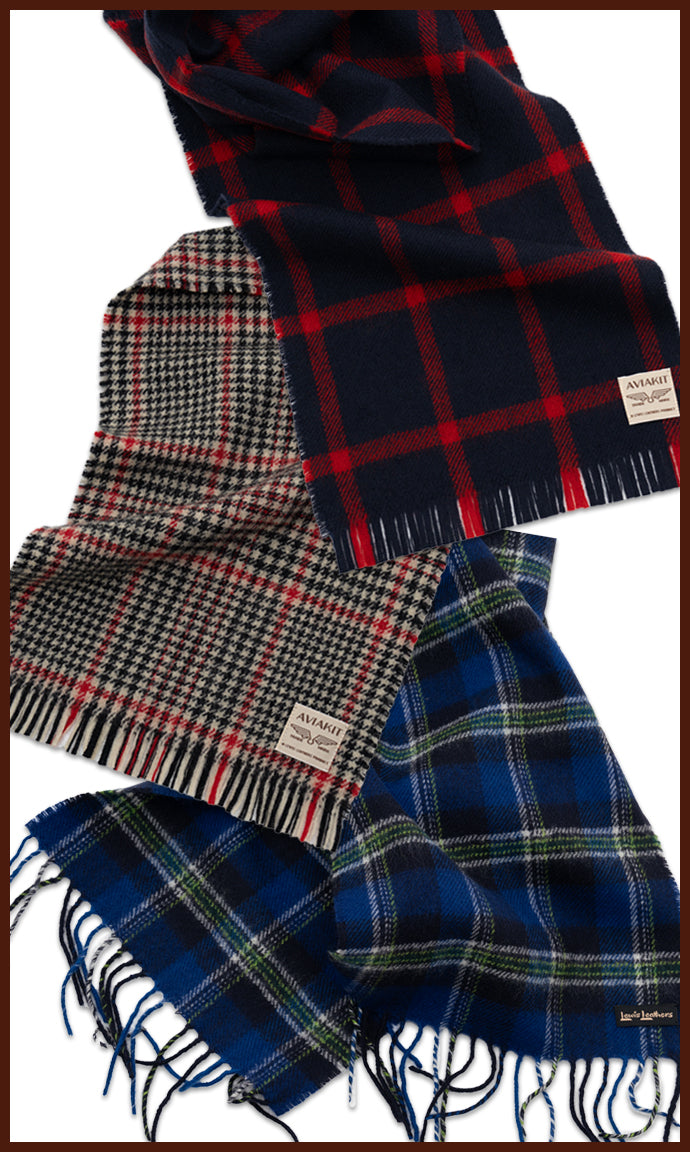 Scottish Wool Tartan Scarf – Lewis Leathers