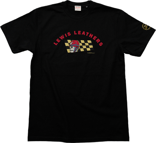 Skull Helmet T shirt Black